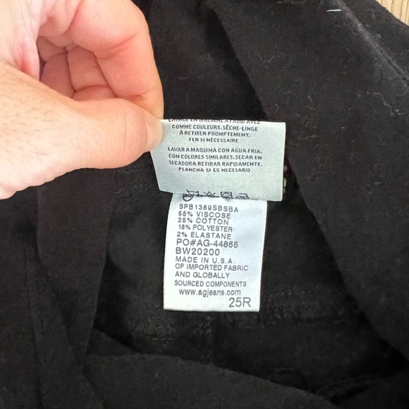 AG Maternity Black Skinny Jeans (raw hem) - Picture 4 of 4